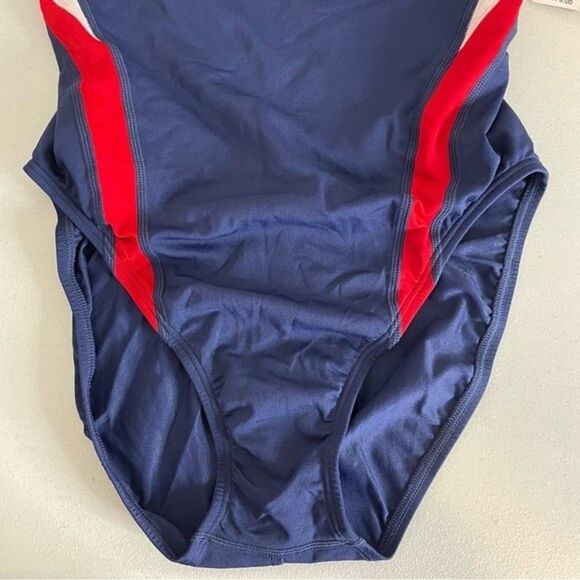 Speedo Women's Navy Endurance + Launch Splice One Piece Swimsuit Size 12/38 New - Picture 8 of 12